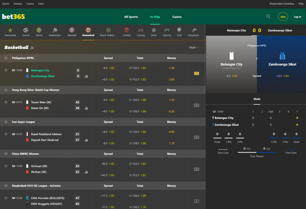 bet365 posnetek strani in play 2025