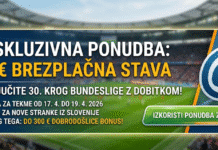 Ekskluzivna ponudba: €10 brezplačna stava pri Bet-at-home! Bet at home april 2026 budnesliga promo